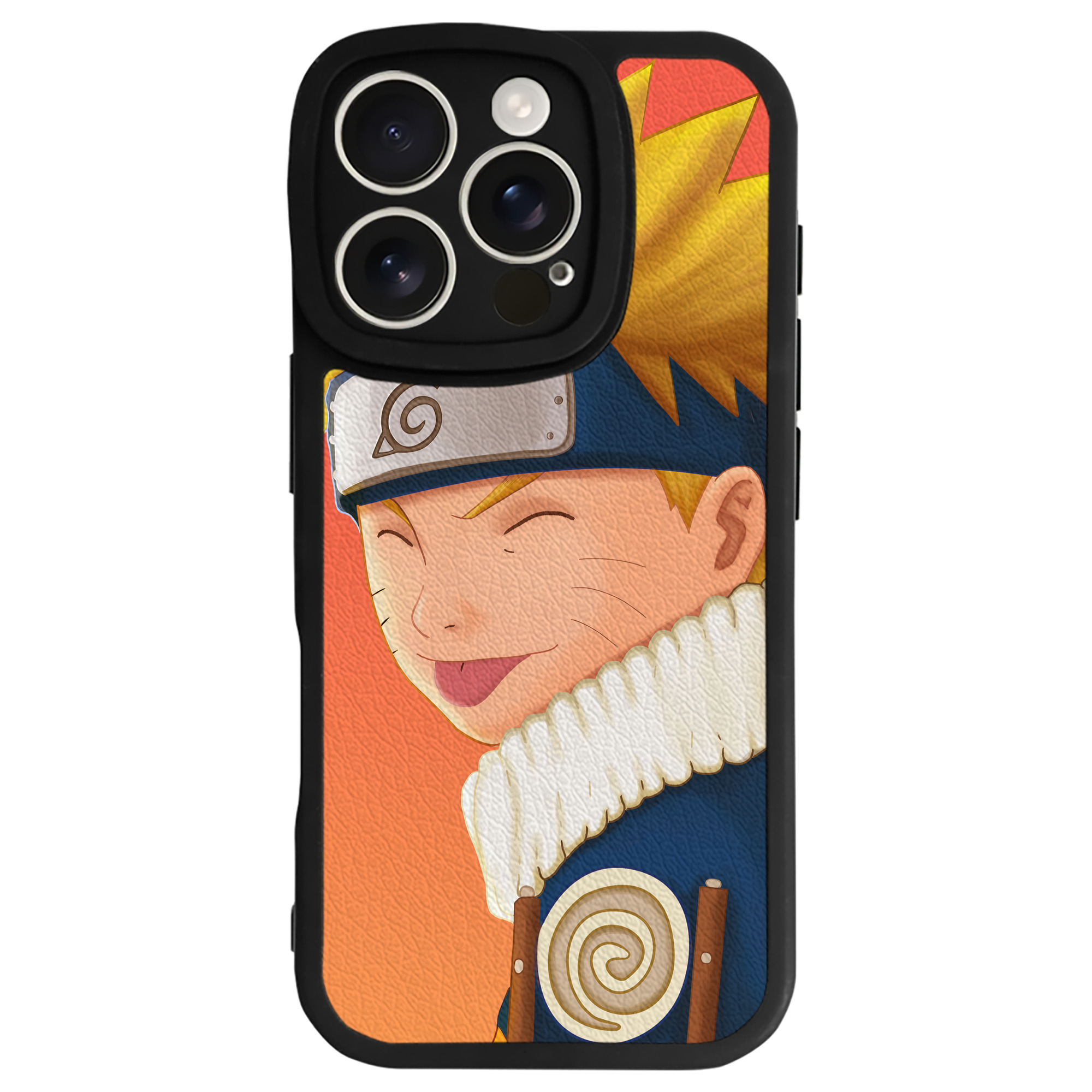 （画像用） NARUTO -ナルト- NARUTO -ナルト- 疾風伝 【iPhone 16シリーズ対応】シリコンスマホケース（レザー調） 材質：シリコン